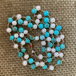 Pearl & Turquoise Necklace